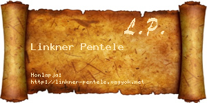 Linkner Pentele névjegykártya